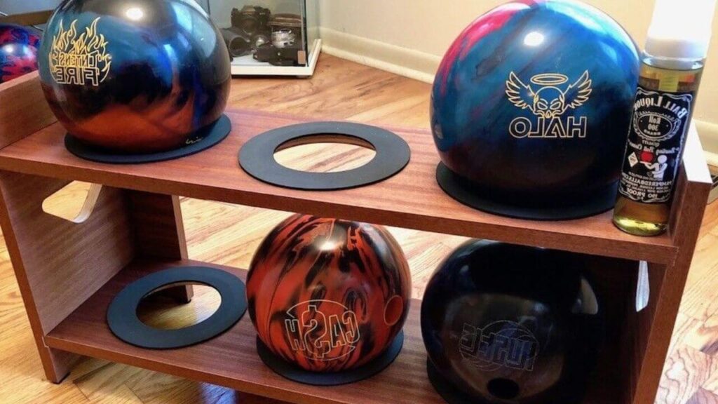 how to build a bowling ball rack