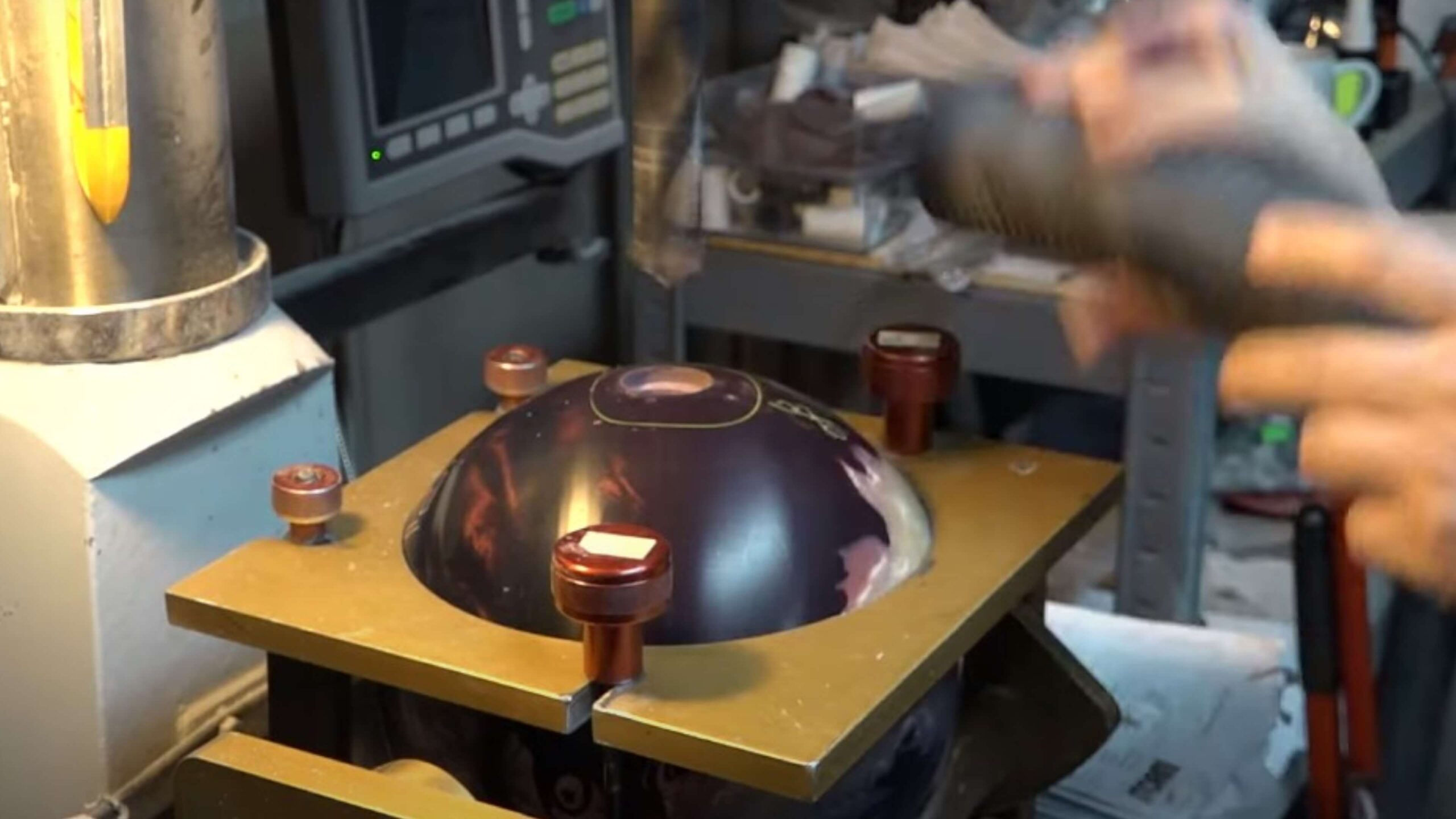 re-drilling bowling balls